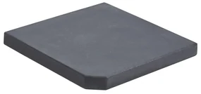 vidaXL Parasolvoetplaat vierkant 25 kg graniet zwart