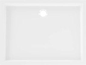 Mexen Flow+ rechthoekige douchebak 90 x 70 cm, wit glans - 46R107090H