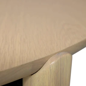 Dan-Form Paragon Ronde Design Eettafel Eiken White-washed - 122 X 122cm.
