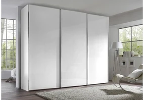 Goossens Kledingkast Big Choice Type 01 163, Slaapkamerkast 298 cm breed, 222 cm hoog, 3 glas schuifdeuren