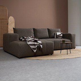 Bruine Bank Met Decoratieve Strepen Hoek Links