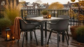 Tuinset 4 personen 92 cm Aluminium/Kunststof Grijs Lifestyle Garden Furniture Salina/Young