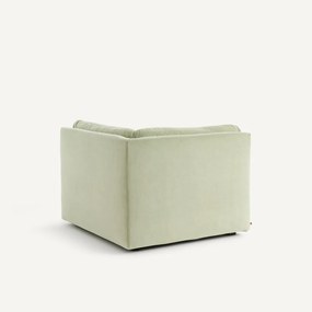 Modulaire 90° hoek in stonewashed fluweel, GIULIANO