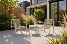 Bistroset 2 personen  Kunststof Zand/Beige Domani Furniture Alba