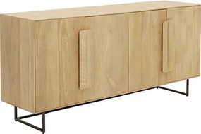 Modern Dressoir Licht Hout - 165x40x76cm.