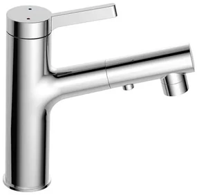 Best Design Asproli wastafelkraan met uittrekbare sproeiuitloop chroom