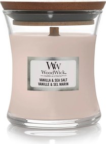 WoodWick geurkaars - Medium Hourglass - Vanilla&Sea Salt