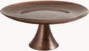 Glazen taartstandaard Regent met glittereffect