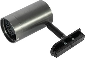 Moderne spot gunmetal voor railsysteem 1-fase  - Iconic Jeana