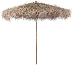vidaXL Parasol van bamboe met dak van bananenbladeren 210 cm