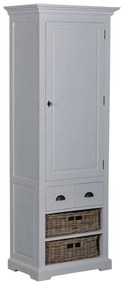 Tower Living Smalle Kast Met Manden Landelijk Napoli - 70x45x190cm.