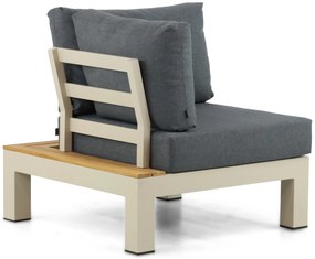 Loungeset 6 personen Aluminium/Teak Taupe Lifestyle Garden Furniture Vittoria
