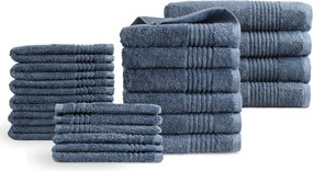 Handdoeken 22 delig set – Supreme Collectie – ijsblauw