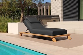 Flow Lumosa daybed Sooty met teakhouten frame SALE