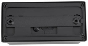 Wandlamp zwart lux sensor magnetisch incl. LED oplaadbaar - Baleno