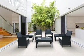 Siesta  Tuinstoel - California - Donkergrijs - Wicker Look - Siesta