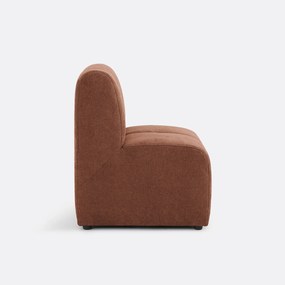 Modulaire tafelzetel, 1-zits, in fijne chenille, ANETA