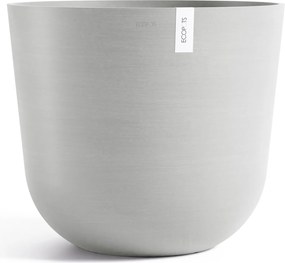 Ecopots bloempot Oslo 65 - Rond - White Grey - Diameter 65 x H56,6 cm