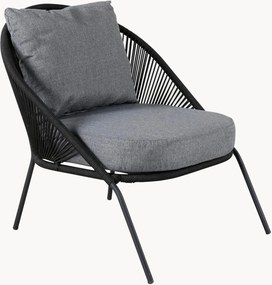 Tuin armstoelen Lindos van metaal met kussen, 2-delig