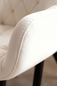 Zandel Zwart Fluwelen Stoel