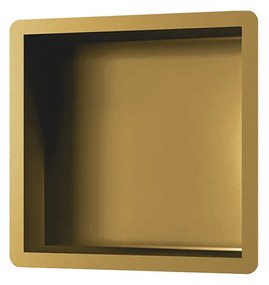Brauer Gold Edition inbouwnis 30x30cm geborsteld messing PVD