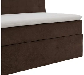 Goossens Basic Boxspring Compleet Rud, Vlak 160 x 200 cm (=2x 80 x 200 cm) met hoofdbord, 2 x matras, 1 x topper
