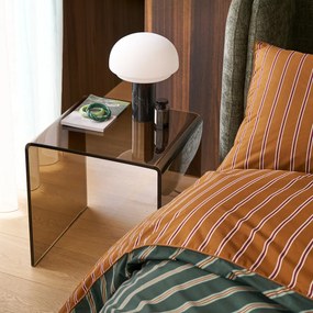 Tafellamp, opaalglas en marmer, hoogte 27 cm, AGATHILDA