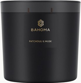 Handgemaakte 3-lonts geurkaars Patchouli & Musk (patchouli, muskus, oranjebloesem & cederhout)