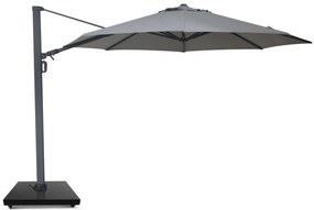Zweefparasol 3.5m S2 Excellent (excl. voet) Grijs-antraciet Camello Luna