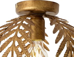 Vintage plafondlamp goud 24 cm - Botanica