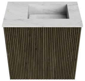 Mondiaz Joya DLux 40cm toiletmeubel shadow met wastafel faye rechts 1 kraangat opalo