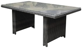 San Marino lounge-diningtafel 146x84,5xH66,5 cm grijs