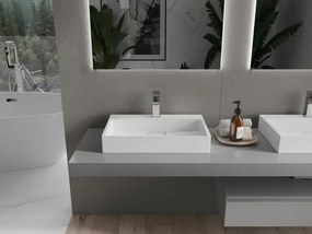 Mexen Ava opbouw wasbak van composiet 1/O 60 x 38 cm, wit - 23016001