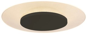 Moderne plafondlamp wit met zwart 42cm incl. LED - Lido Modern rond Binnenverlichting Lamp
