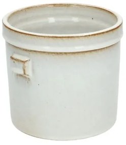 Bloempot 'Prado', aardewerk, wit Ø 14