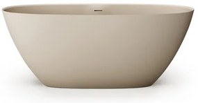 Zeza Element Vrijstaand Bad - 160x75x60cm - solid surface - mat beige SW1208802