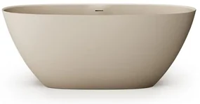 Zeza Element Vrijstaand Bad - 160x75x60cm - solid surface - mat beige SW1208802