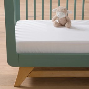 Matrasbeschermer van badstof voor babybed, anti-mijt en waterdicht