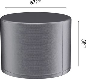 Platinum Aerocover vuurtafelhoes - Ademende hoes voor vuurtafels diameter 72 x H58cm