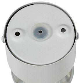 Design wandlamp wit incl. LED IP44 - Lens