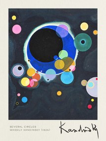 Kunstdruk Several Circles - Wassily Kandinsky, (30 x 40 cm)