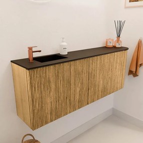 Mondiaz Joya 110cm toiletmeubel ronding rechts oak met wastafel faye links 1 kraangat urban