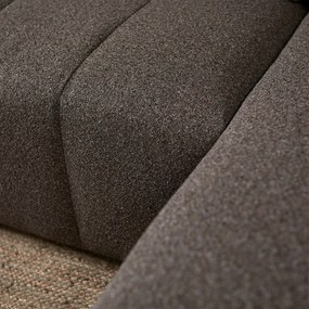 Bruine Bank Met Decoratieve Strepen Hoek Rechts