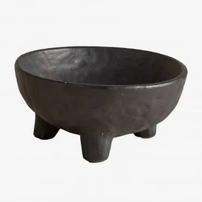 Decoratieve Keramische Kom Pavarisa Zwart - Sklum