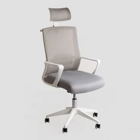Bureaustoel Met Wielen En Armleuningen In Polypropyleen Teill Colors Grijs – Koel - Sklum