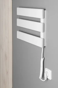 Aqualine Elvis elektrische handdoekradiator 48x33cm 50W wit