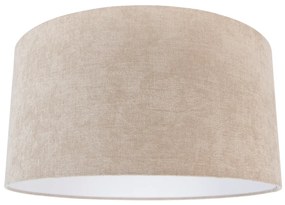 Stoffen lampenkap lichtbruin rond 50/50/25 Modern