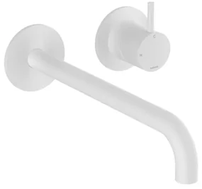 Hotbath Cobber Afbouwdeel - voor wastafelkraan - 25cm uitloop - Mat Wit CB105EXT25WH