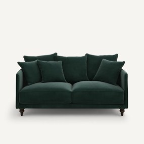 3-zits compacte fluwelen bank, Lazare