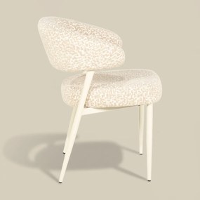 Eetkamerstoel Geometrische Print Beige